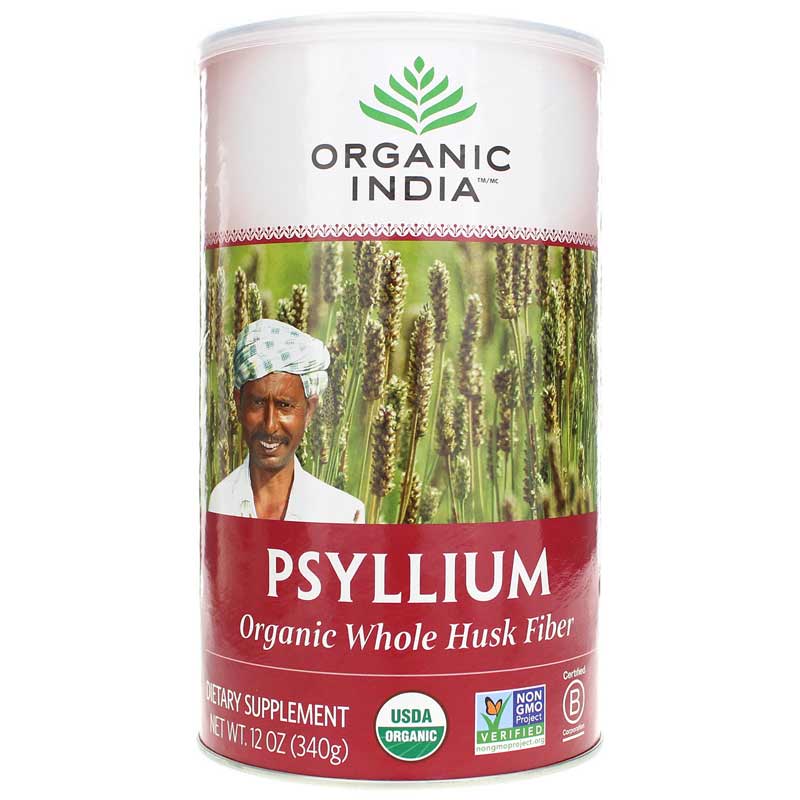 Organic India Organic Whole Husk Psyllium 12 Oz