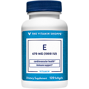 Vitamin E - Promotes Cardiovascular Health & Immune Support - 1,000 IU (120 Softgels)