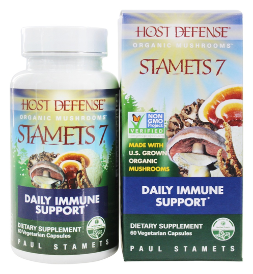 Host Defense - Stamets 7 Daily Immune Support - 60 Vegetarian Capsules