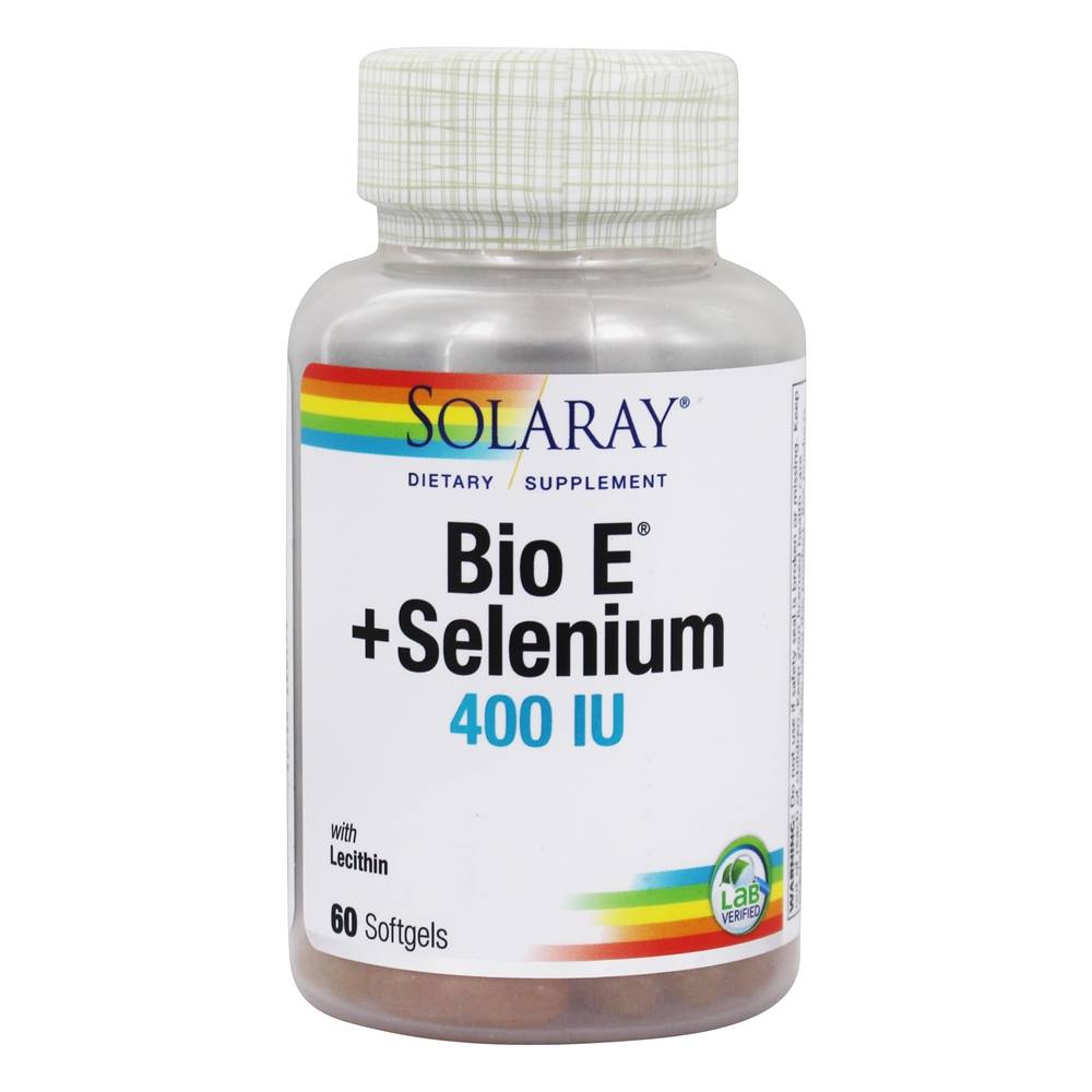 Solaray - Bio E Selenium 400 IU - 60 Softgels