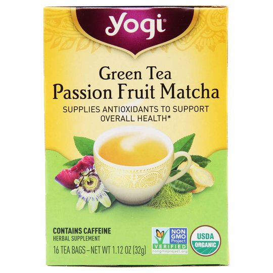 Yogi Tea - Organic Green Tea Passion Fruit Matcha - 16 Tea Bags