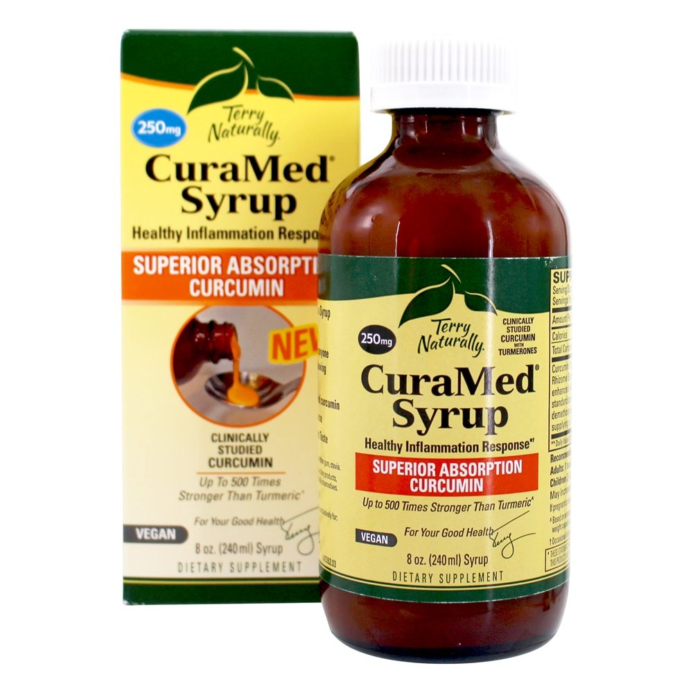 EuroPharma - Terry Naturally CuraMed Syrup Superior Absorption Curcumin 250 mg. - 8 oz.