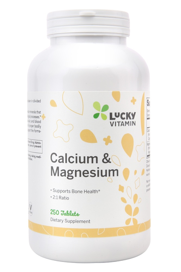 LuckyVitamin - Calcium & Magnesium Bone Health Support - 250 Tablets