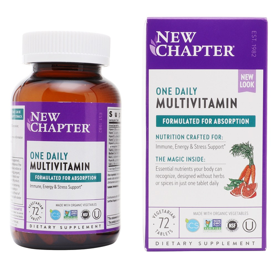 New Chapter - One Daily Multivitamin - 72 Vegetarian Tablets