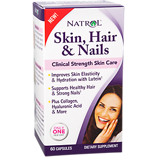 Skin, Hair & Nails - Clinical Strength Skin Care with Collagen & Hyaluronic Acid (60 Capsules)