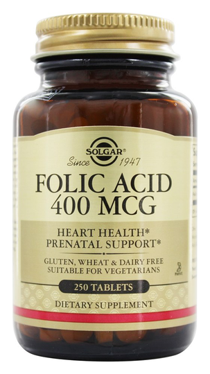 Solgar - Folic Acid 400 mcg. - 250 Tablets