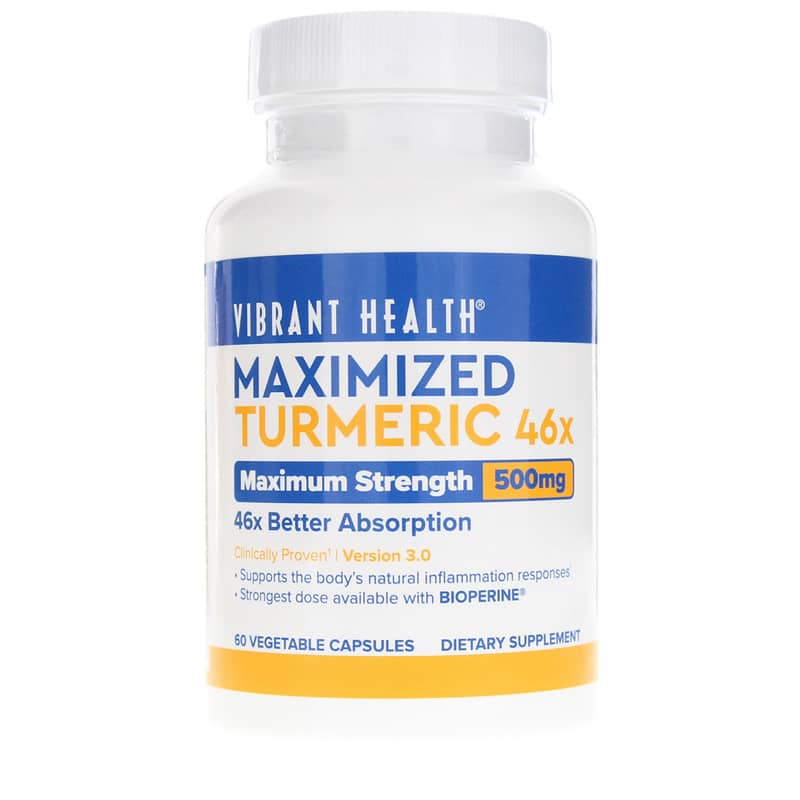 Vibrant Health Maximized Turmeric 46x 60 Veg Capsules