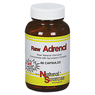 Raw Adrenal Glandular - Concentrate with Synergistic Complex (60 Capsules)