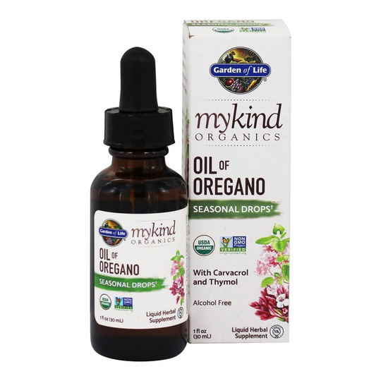 Garden of Life - mykind Organics Oil of Oregano Seasonal Drops - 1 fl. oz.