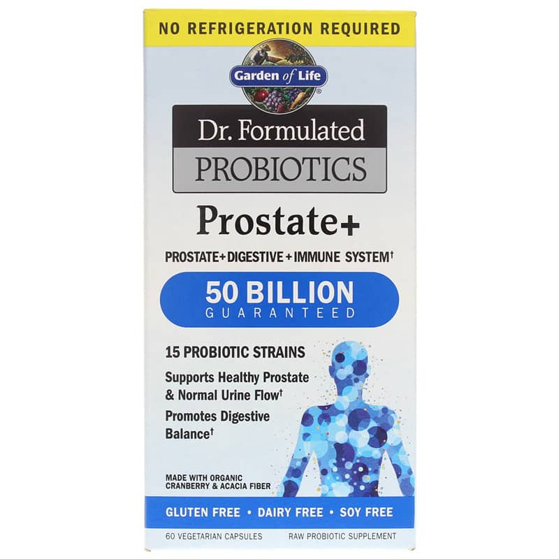 Garden of Life Dr. Formulated Probiotics Prostate + Shelf-Stable 60 Veg Capsules