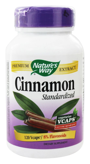 Nature's Way - Standardized Cinnamon - 120 Capsules