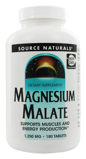 Source Naturals - Magnesium Malate 1250 mg. - 180 Tablets
