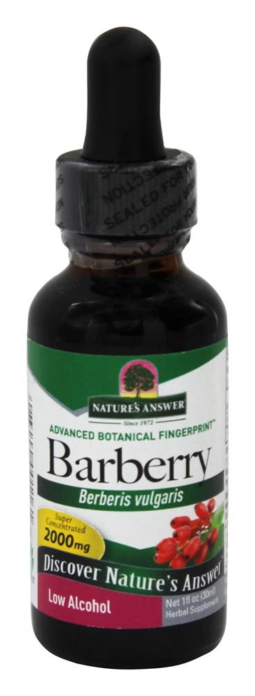 Nature's Answer - Barberry Root Organic Alcohol - 1 oz.