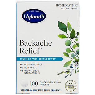 Homeopathic Backache Relief Tablets (100 Quick Dissolving Tabs)