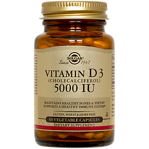 Vitamin D3 - Maintains Healthy Bones & Teeth, Supports a Healthy Immune System - 5,000 IU (60 Vegetarian Capsules)