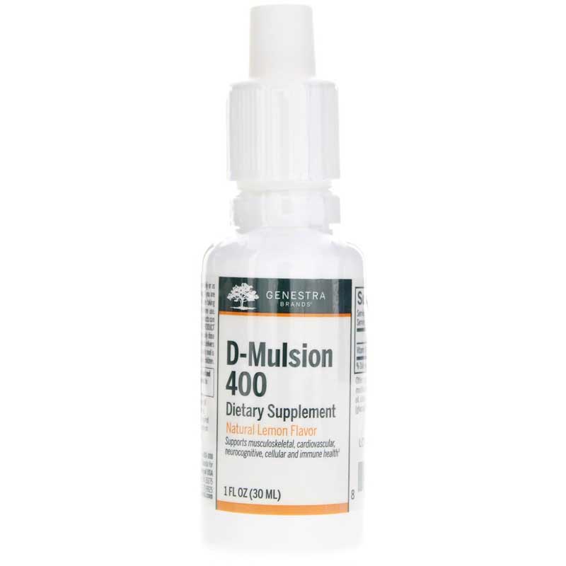 Genestra D-Mulsion 400 Lemon Flavor 1 Oz