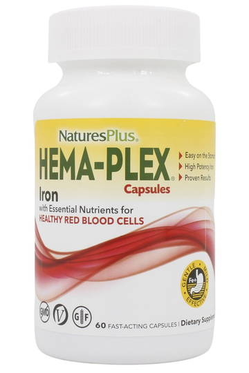 Natures Plus - Hema-Plex - 60 Vegetarian Capsules