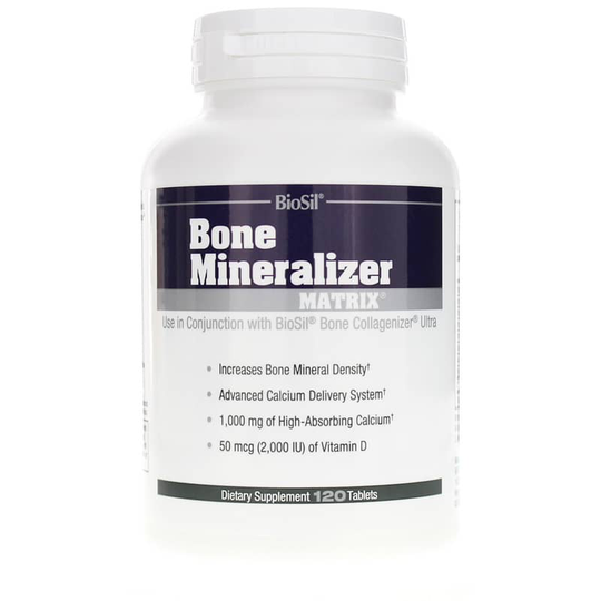Natural Factors BioSil Bone Mineralizer Matrix 120 Tablets