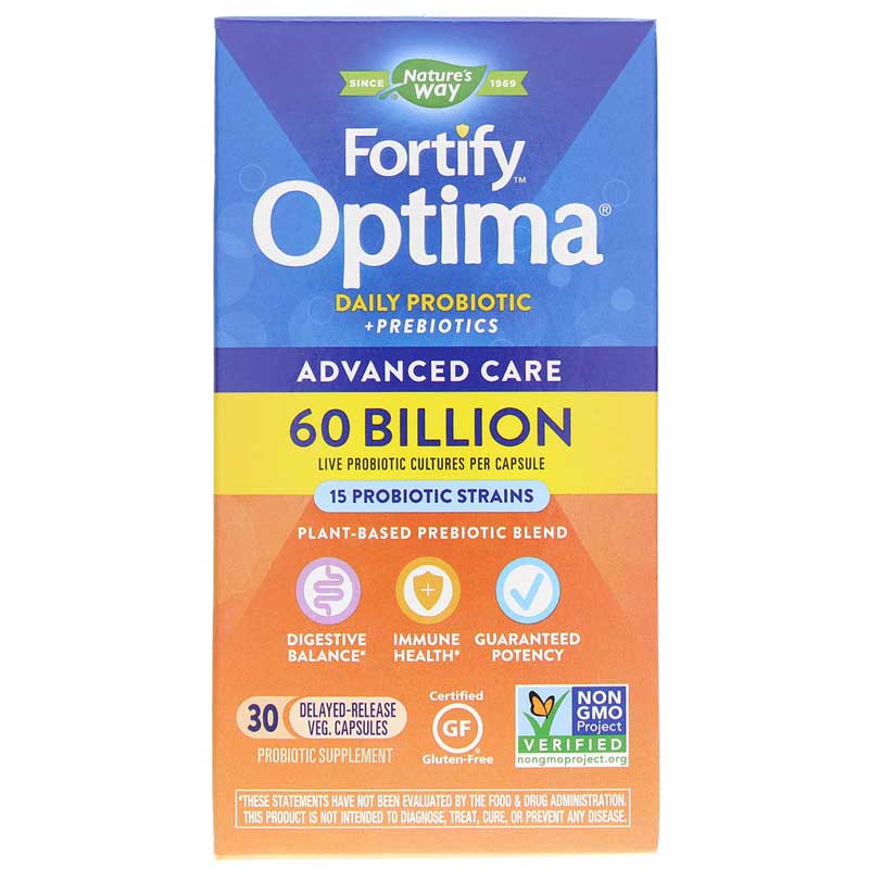 Natures Way Fortify Optima Advanced 60 Billion 30 Veg Capsules