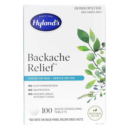 Hylands Backache Relief 100 Tablets