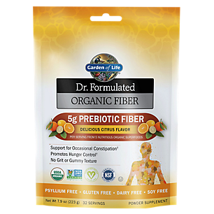 Dr. Formulated Organic Fiber with 5g Prebiotic Fiber - Citrus (32 Servings)