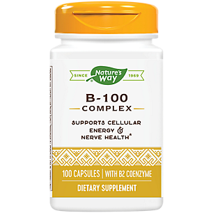 Vitamin B-100 Complex - Energy & Nerve Support (100 Capsules)