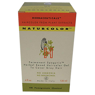 Natural Hair Color - Herbal Based & Permanent - 4M Pomegranate Chestnut (4 Fluid Ounces)