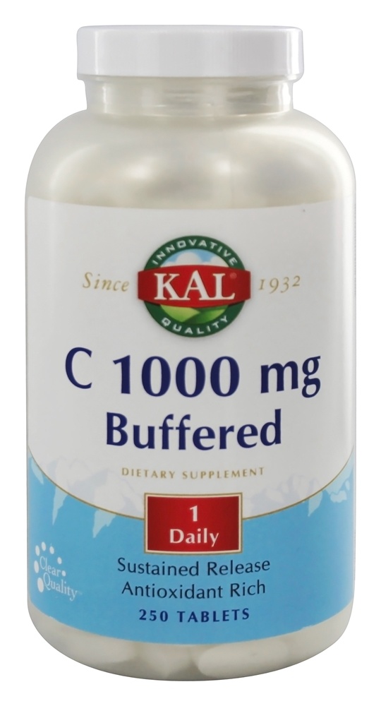 Kal - C Buffered Sustained Released 1000 mg. - 250 Tablets