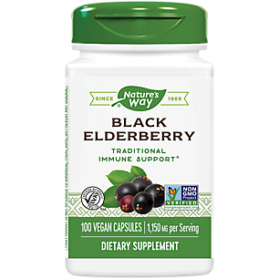 Black Elderberry - Traditional Immune Support (100 Vegan Capsules)