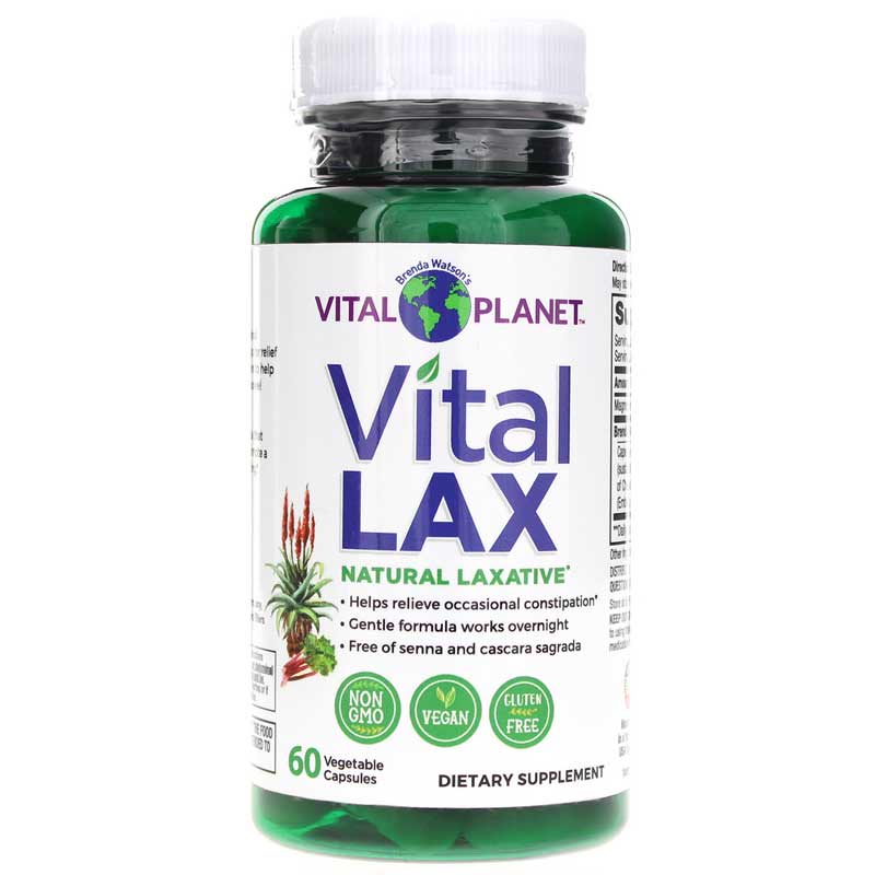 Vital Planet Vital LAX Natural Laxative 60 Veg Capsules