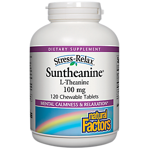 Dr. Murray's Suntheanine L-Theanine - Tropical Fruit - 100 MG (120 Chewable Tablets)