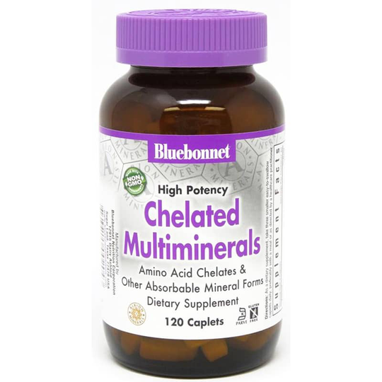 Bluebonnet Chelated Multiminerals 120 Caplets