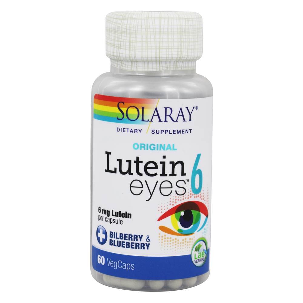 Solaray - Lutein Eyes Original 6 mg. - 60 Vegetable Capsule(s)