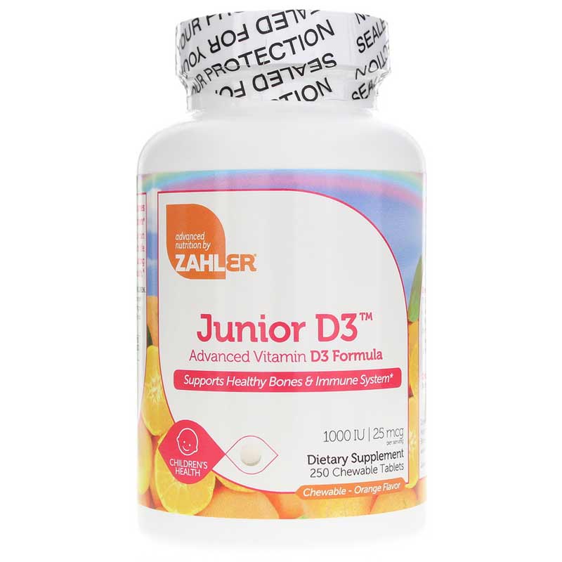 Zahler Junior D3 1000 IU 240 Chewable Tablets