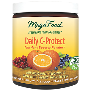 Daily Vitamin C-Protect Nutrient Booster Powder from Organic Oranges (30 Servings)