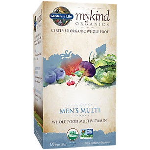 mykind Organics Whole Food Multivitamin for Men (120 Vegan Tablets)