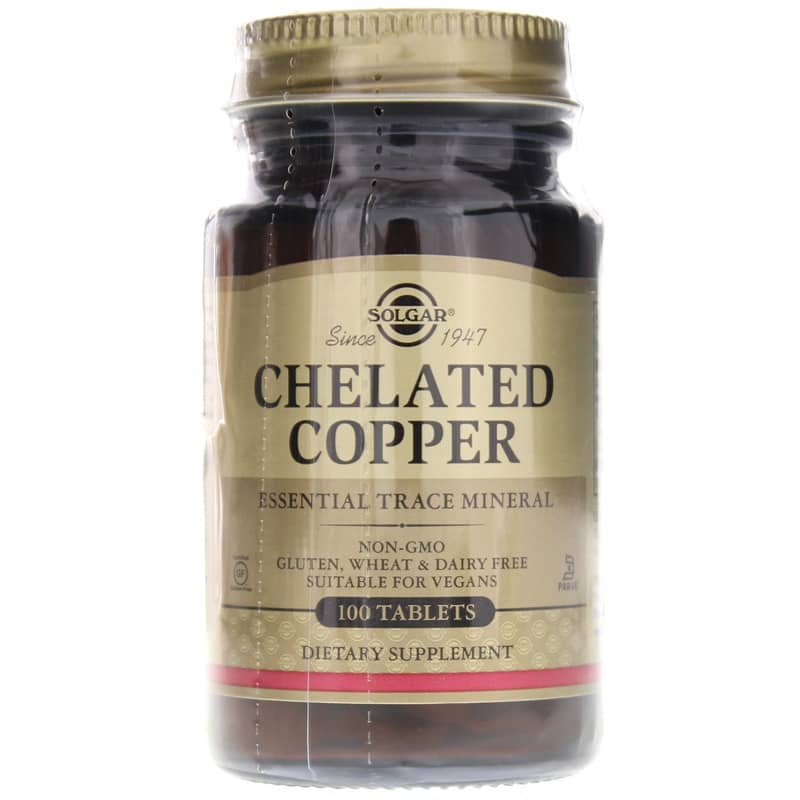 Solgar Chelated Copper 100 Tablets