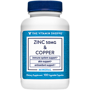 Zinc with Copper - Supports Immune Health - 50 MG (100 Vegetarian Capsules)