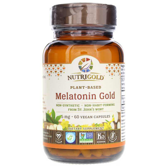 NutriGold Melatonin Gold 5 Mg 60 Vegan Capsules