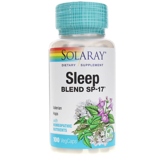 Solaray Sleep Blend Sp-17 100 Veg Capsules