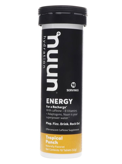 Nuun - Energy Effervescent Caffeine Supplement Tropical Punch - 10 Tablets
