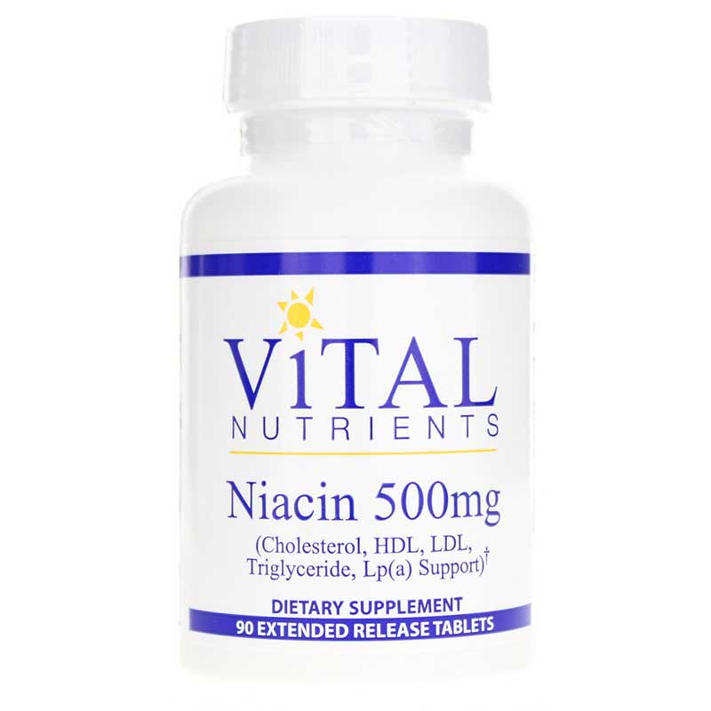Vital Nutrients Niacin 500 Mg 90 Tablets