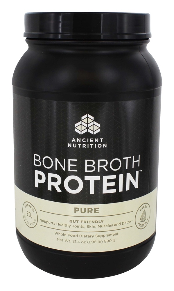 Ancient Nutrition - Bone Broth Protein Powder Pure - 31.4 oz.