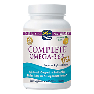 Complete Omega 3-6-9 Extra - 1,000 MG Omegas 3's - Lemon (60 Softgels)