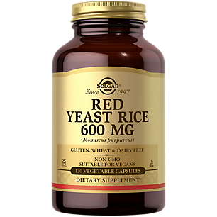 Red Yeast Rice - 600 MG (120 Vegetarian Capsules)