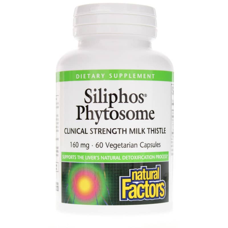 Natural Factors Siliphos Phytosome Milk Thistle 60 Veg Capsules
