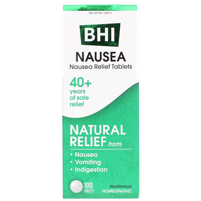 BHI Nausea Relief Tablets 100 Tablets