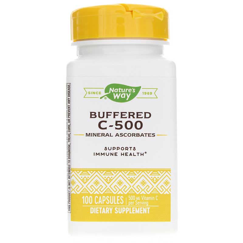 Natures Way Buffered C-500 Mineral Ascorbates 100 Capsules