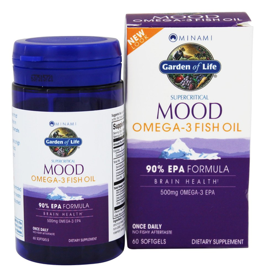 Garden of Life - Minami Mood Omega-3 Fish Oil EPA Formula 500 mg. - 60 Softgels