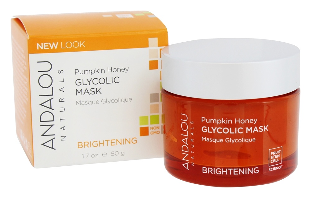 Andalou Naturals - Brightening Glycolic Face Mask Pumpkin Honey - 1.7 oz.